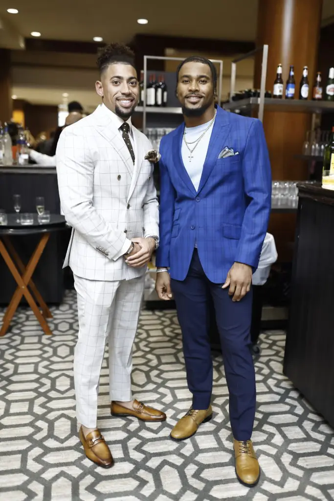 Pierre Russell, Jonathan Owens at Una Notte in Italia (Photo by Quy Tran)