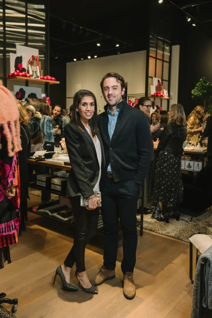 Rana Taghdisi, Allesandro Argenio at The Conservatory post-opening bash in River Oaks District. (Photo by Johnny Than)
