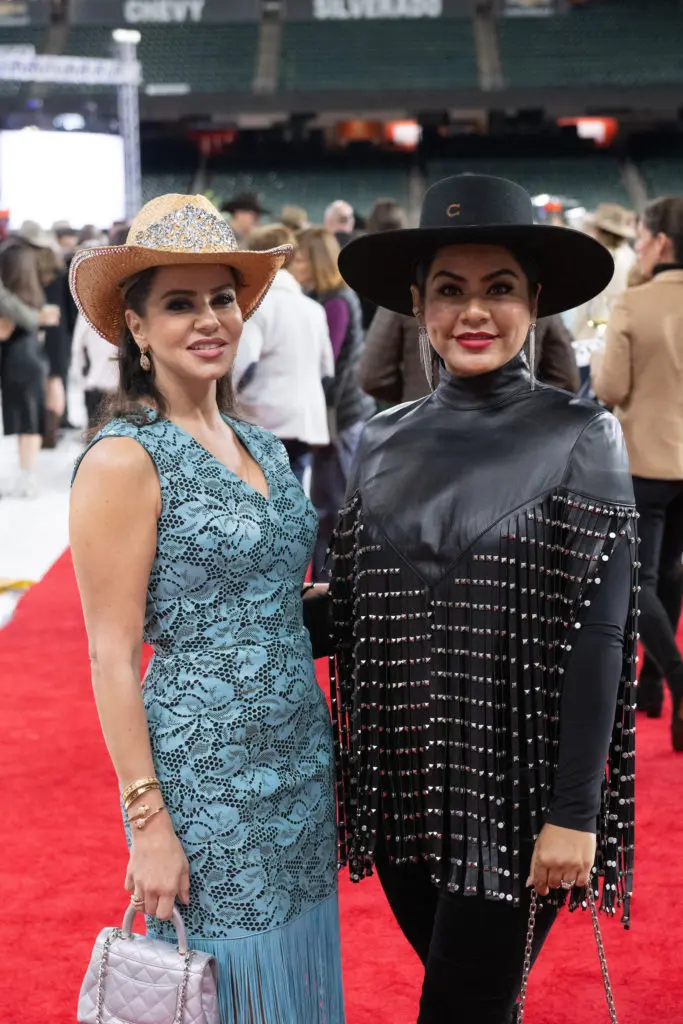 Rania Edlebi, Elia Gabbanelli at the Shriners Children’s Celebration of the Century on the field at Minute Maid Park. (Photo by Wilson Parish)