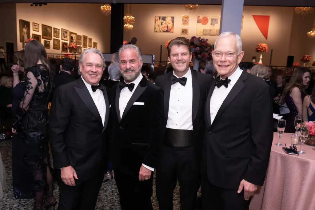 Reggie Smith, Terry Wayne Jones, Bill Baldwin, Jay Jones at the Museum of Fine Arts Houston Grand Gala  (Photo by Jenny Antill)