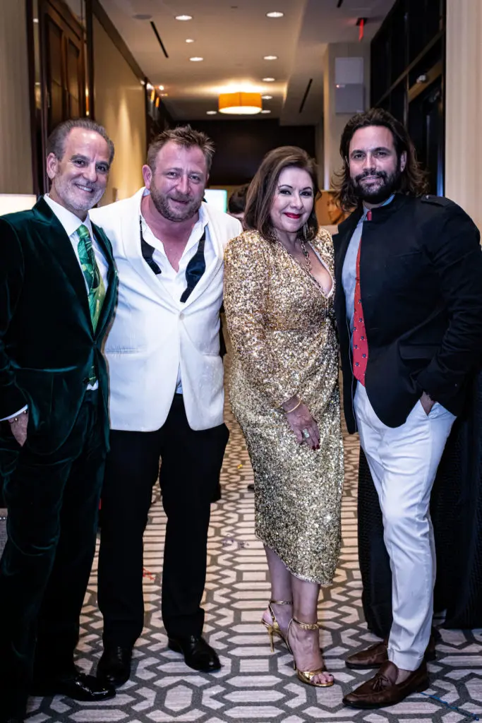 Rudy Festari, Ben Berg, Debbie Festari, Sam Governale at Una Notte in Italia (Photo by Steven Traylor)