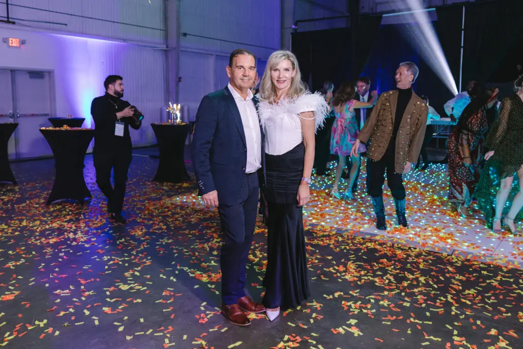 Michel Coret, Tatiana Sorkin at the Houston Arts Alliance Add on Art Gala  (Photo by Johnny Than)