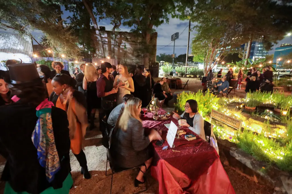 The magical “Garden of Fortunes” at Houston Center for Contemporary Craft Martini Madness (Photo by Katy Anderson)