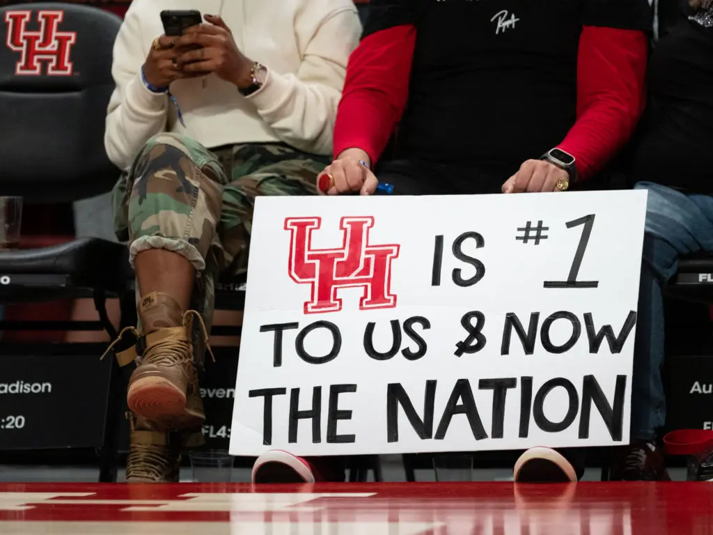 University of Houston's basketball team is the No. 1 ranked team in America — and Cougar fans are proud. (Photo by F. Carter Smith)