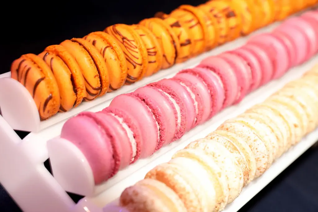Stiff & Pour - French macarons closeup
(Photo by Thomas Garza and Rob Wythe/Wythe Portrait Studio)