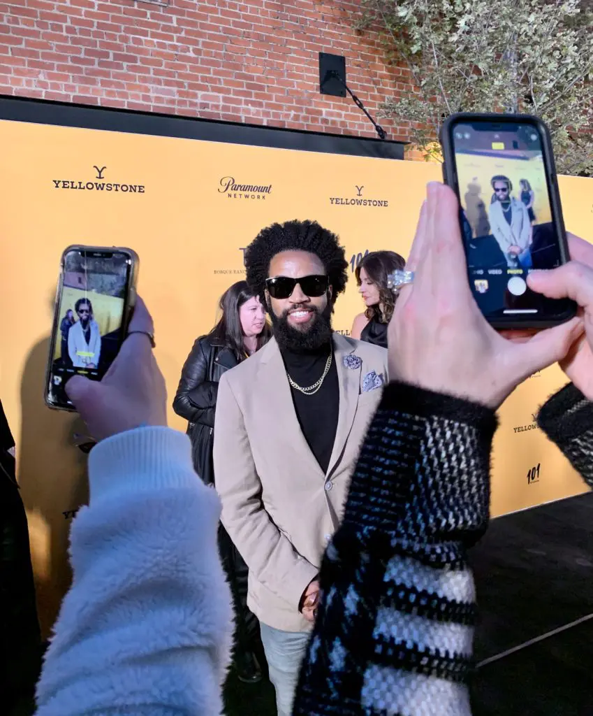 Actor Denim Richards strolls the red carpet. Photo by Mark Dabney.