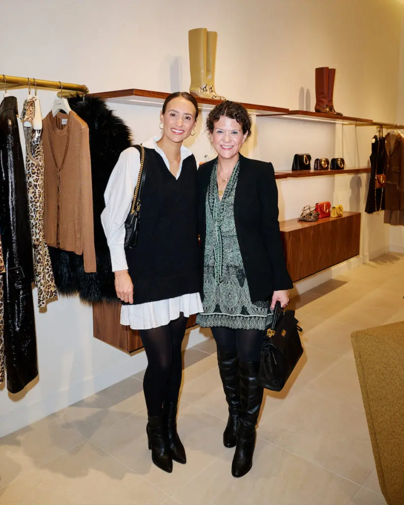 Chelsea Pfleg and Brooke Dowdy at St. John's new Dallas store in NorthPark Center. (Photo by Jonathan Zizzo)