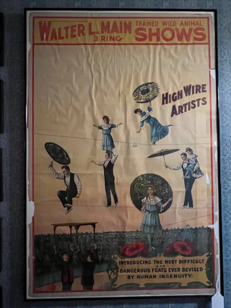 The sale includes vintage circus memorabilia — Morton attended the Ringling School of Art and designed for several shows. (Photo by Dallas Estate Sellers)