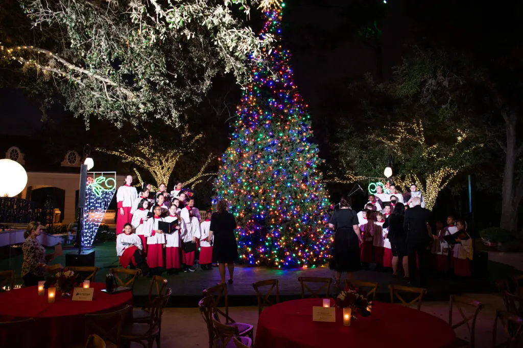 The Houston Children's Chorus performed at Santa's Elves Party benefitting MD Anderson Children's Cancer Hospital, held at the Fertitta Family's River Oaks home.