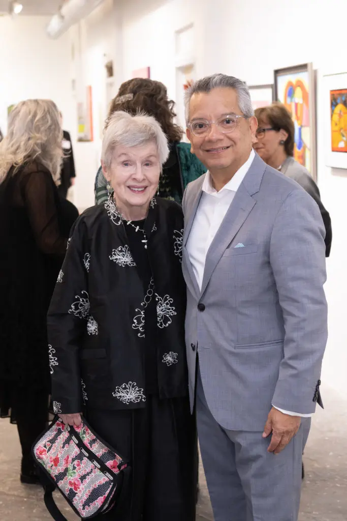 Patricia Lawler, David Ruiz at the 25th Art on the Avenue anniversary event (Photo by Wilson Parish)