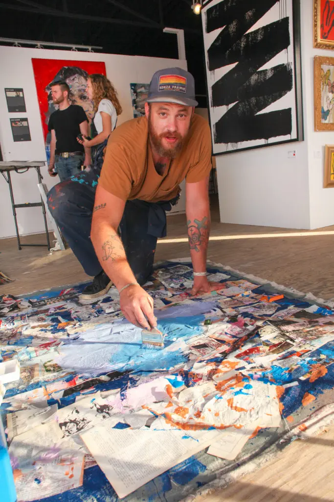 Wiley Ross in action at West Chelsea Contemporary Cocktail (Photo by Chris Pierre Bachman)