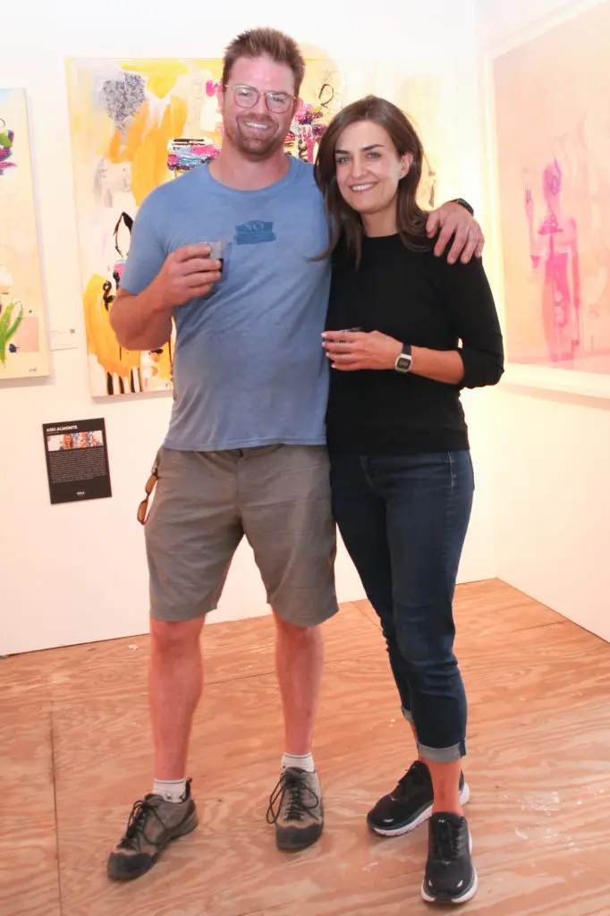 Andrew Hanenberg, Kate Fisher at West Chelsea Contemporary Cocktail (Photo by Chris Pierre Bachman)