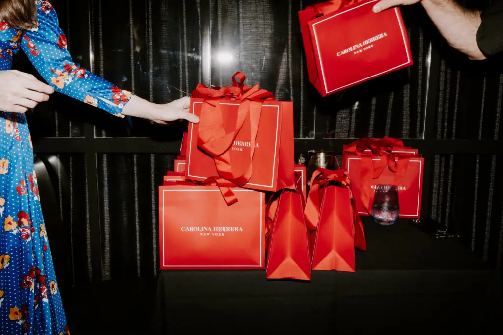 A Herrera gift for all guests to end the evening (Photo by Afritina Coker)