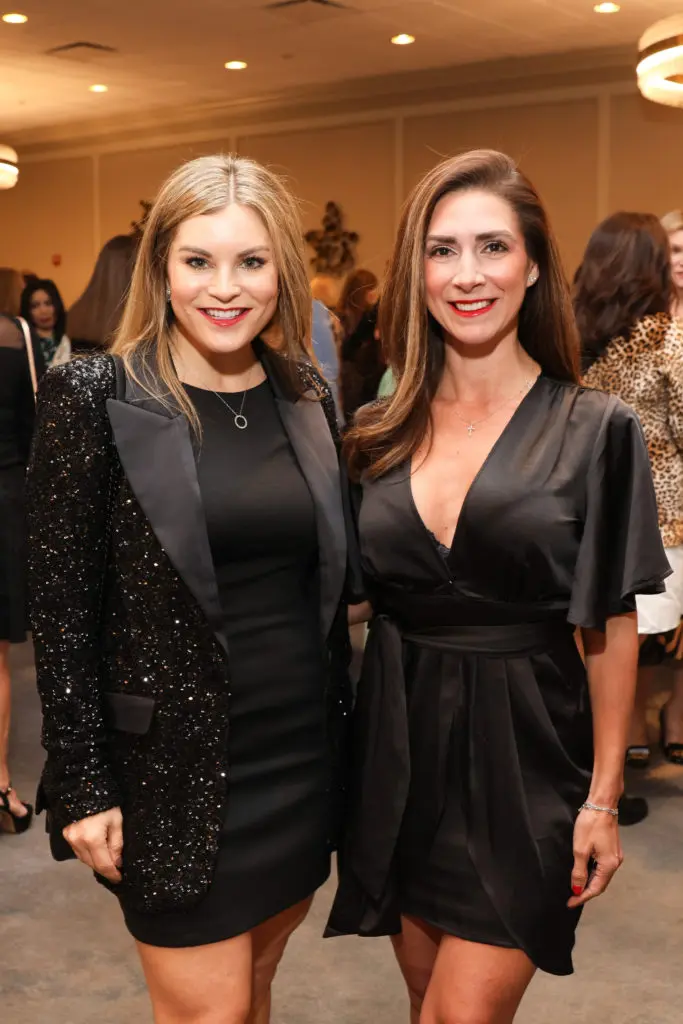 Anya Marmuscak, Virginia Pedraza at the Child Advocates Angels of Hope luncheon. (Photo by Priscilla Dickson)