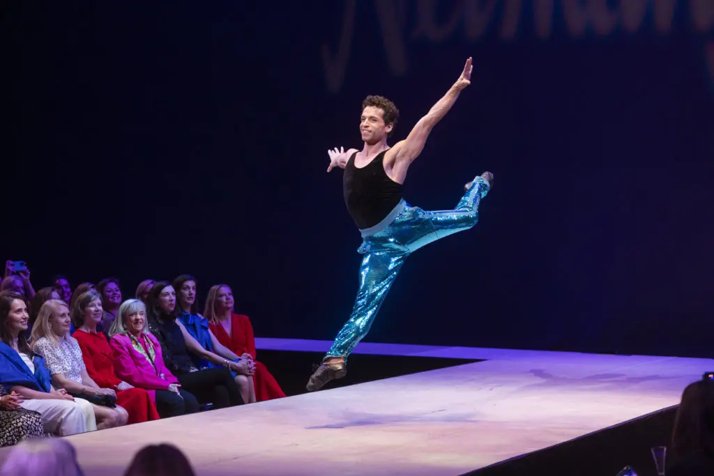 Andre Silva at the Texas Ballet Theater Caren Koslow Fashion Show and Luncheon at Bass Hall in Fort Worth, Texas on December 8, 2022. (Photo by Sharon Ellman)