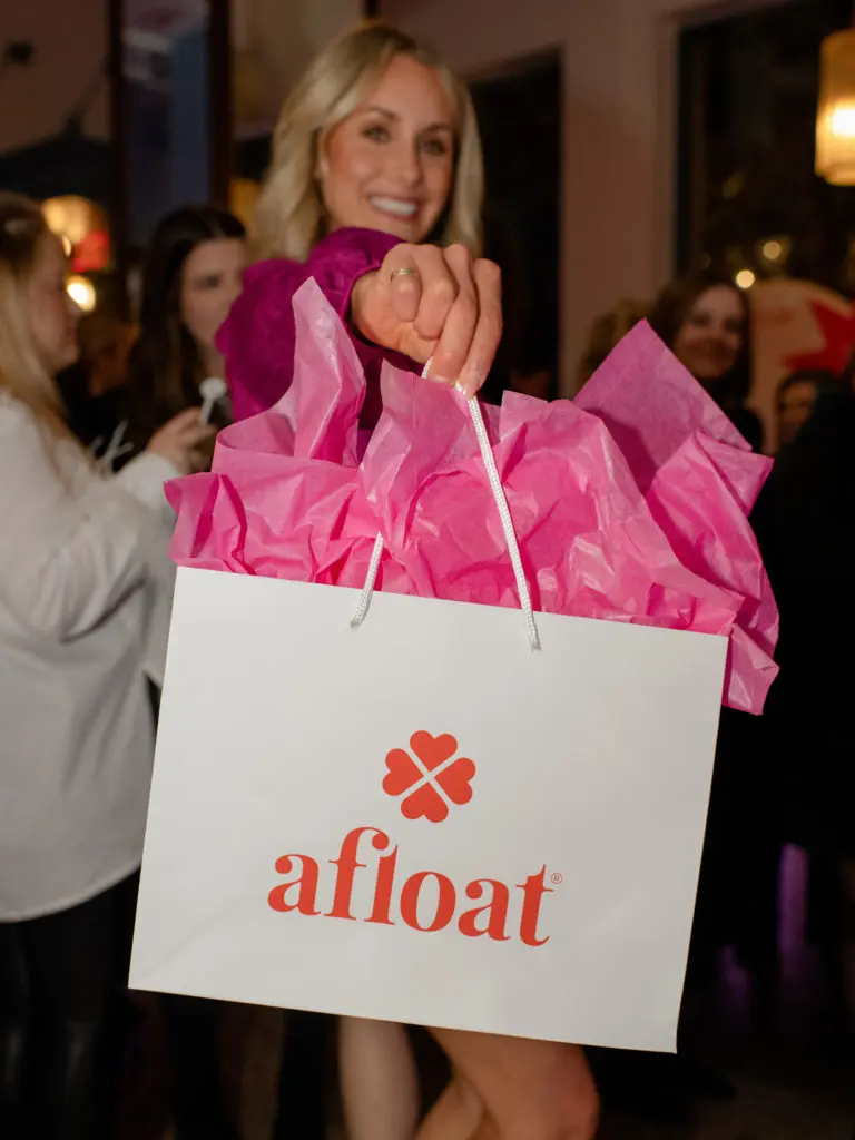 Ashley Holland at the afloat Giftmas party (Photo by Sara Donaldson and Jonathan Zizzo)