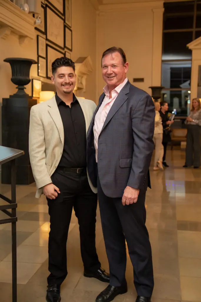 Ashton Ferrari, Richard Ellender at Greenwood King Thomas Kligerman lecture and book signing (Photo by Miroma Photography)