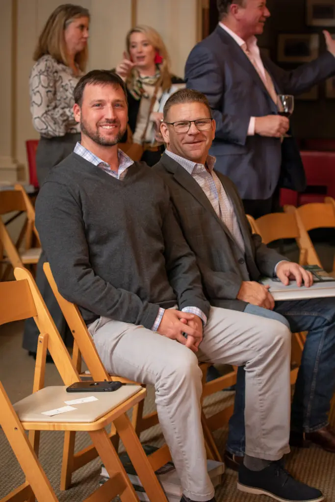 Ben Foster, Chad Krenek at Greenwood King Thomas Kligerman lecture and book signing (Photo by Miroma Photography)