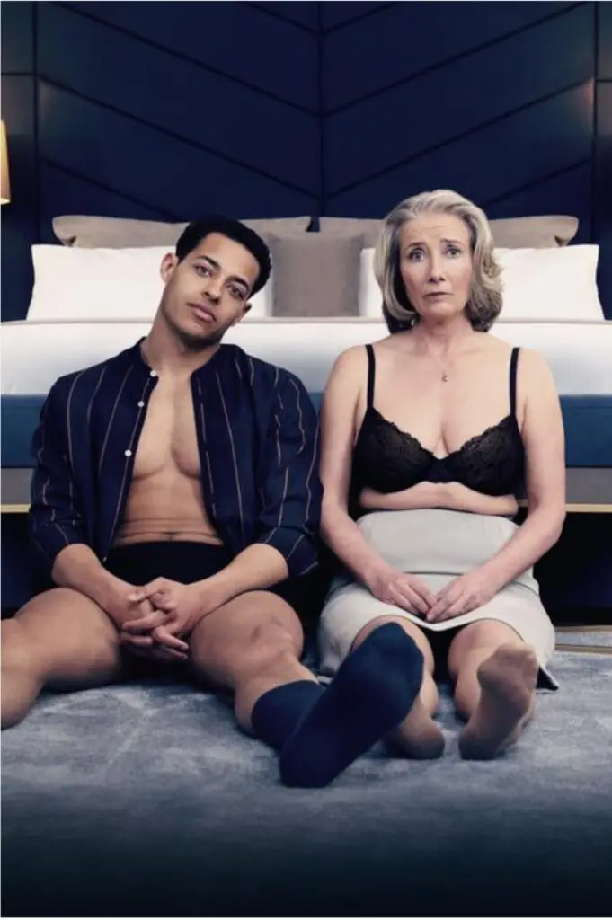Emma Thompson and Daryl McCormick star in the Sundance pleaser “Good Luck to You, Leo Grande.” 