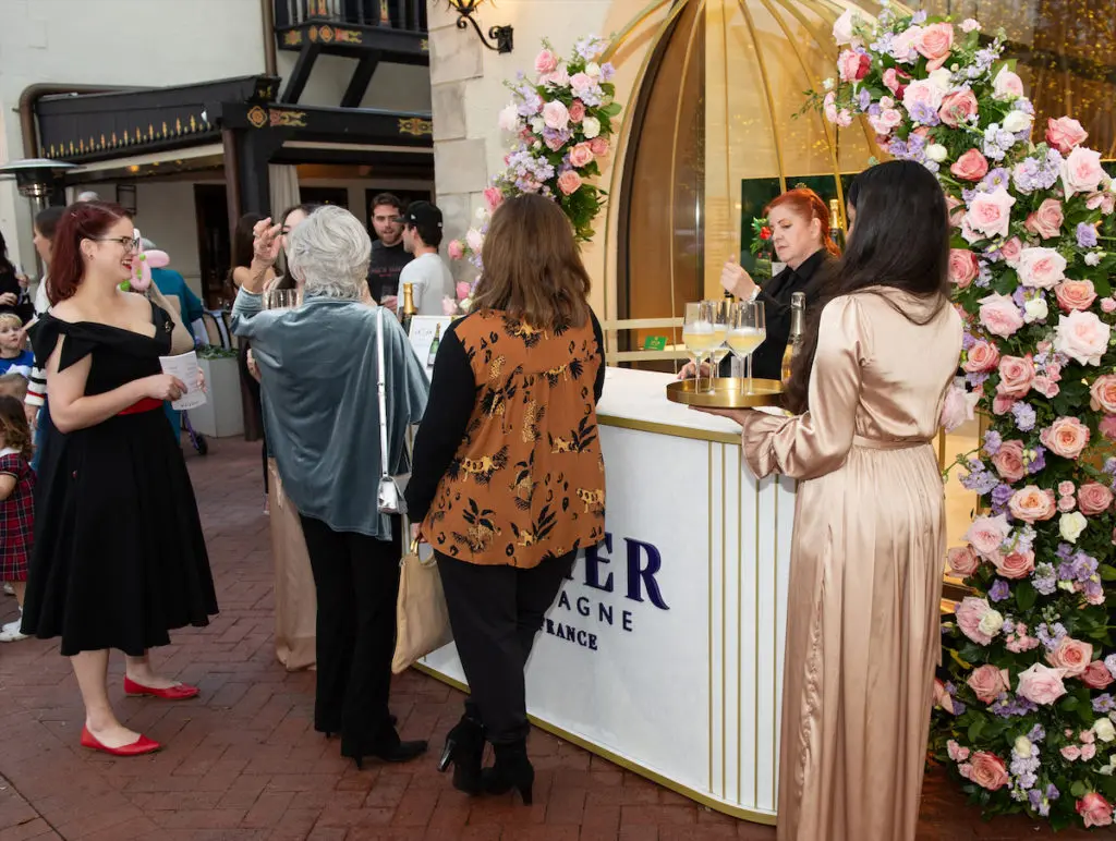 Champagne Lallier pop-up at the Highland Park Villages Shopping Stroll.  (Photo by George Fiala)
