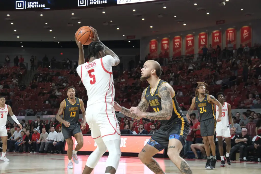UH center Ja'Vier Francis brings a lot of natural ability to the table. (Photo by F. Carter Smith)