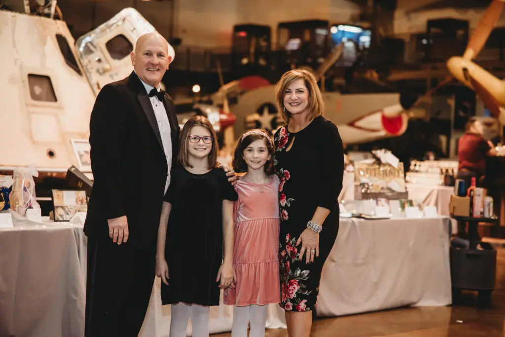 Scott, Gracie, Ellie and Tina James