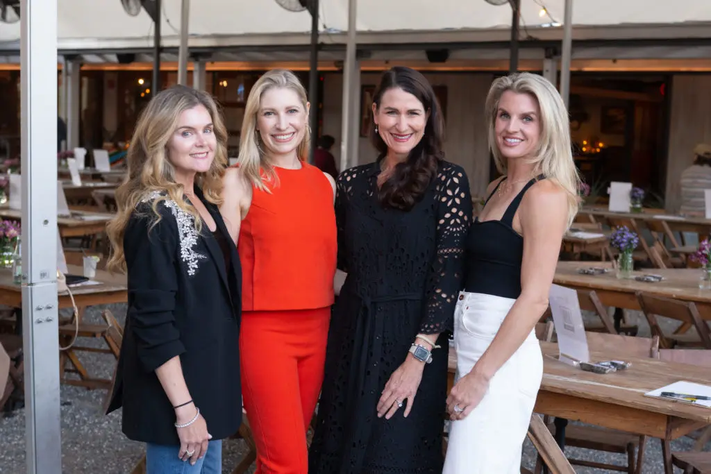 Chairs Meredith Marshall, Isabel David, Kristen Berger, Lindley Arnoldy at Breakthrough Houston's annual trivia contest. (Photo by Wilson Parish)