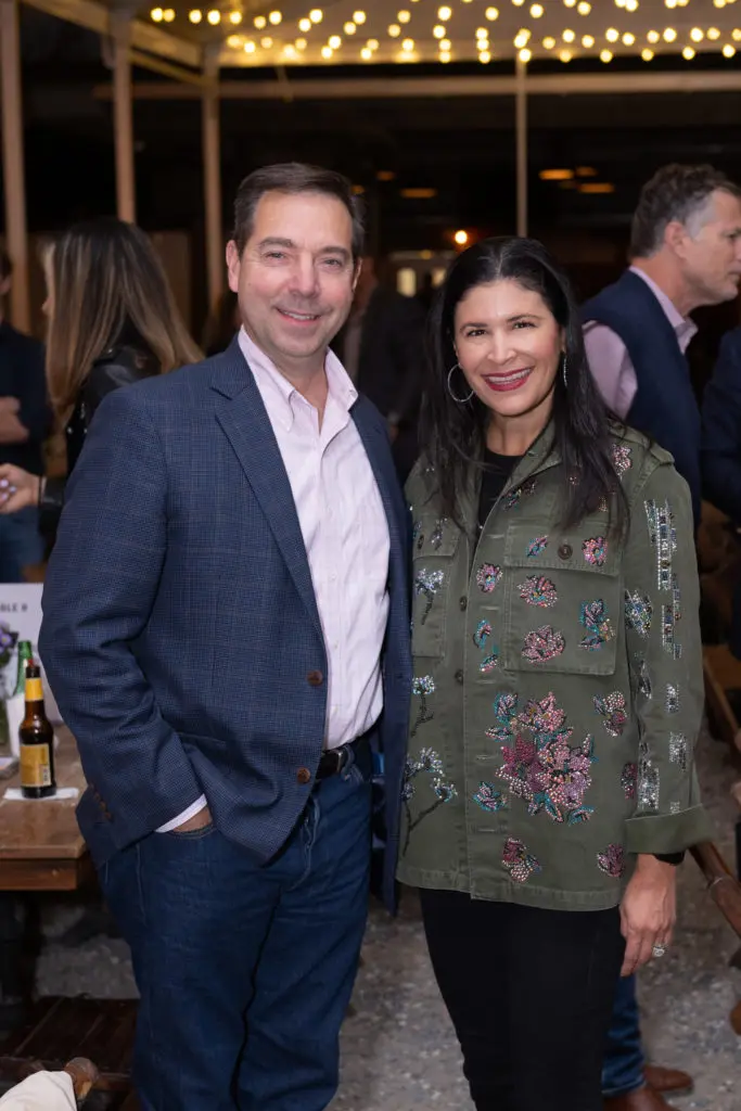 Jim Nelson, Kristy Bradshaw at Breakthrough Houston's annual trivia contest. (Photo by Wilson Parish)