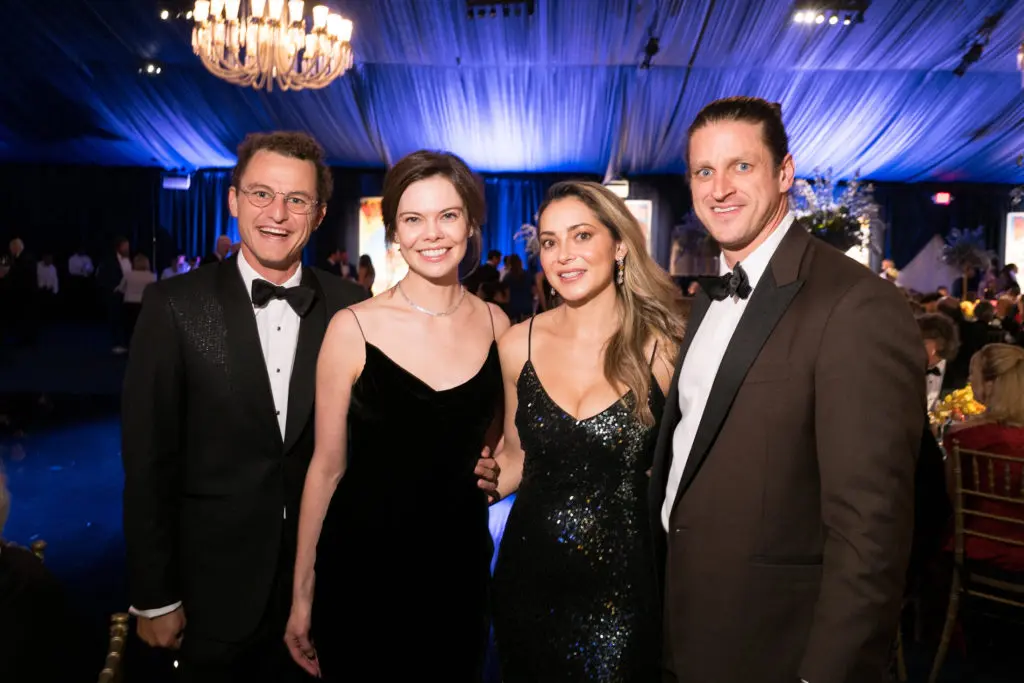Daniel & Janie Zilkha, Kirsten Seglem, Daniel Zimmerman at The Menil Collection's 'Cirque Surréaliste' 35th anniversary gala (Photo by Daniel Ortiz)