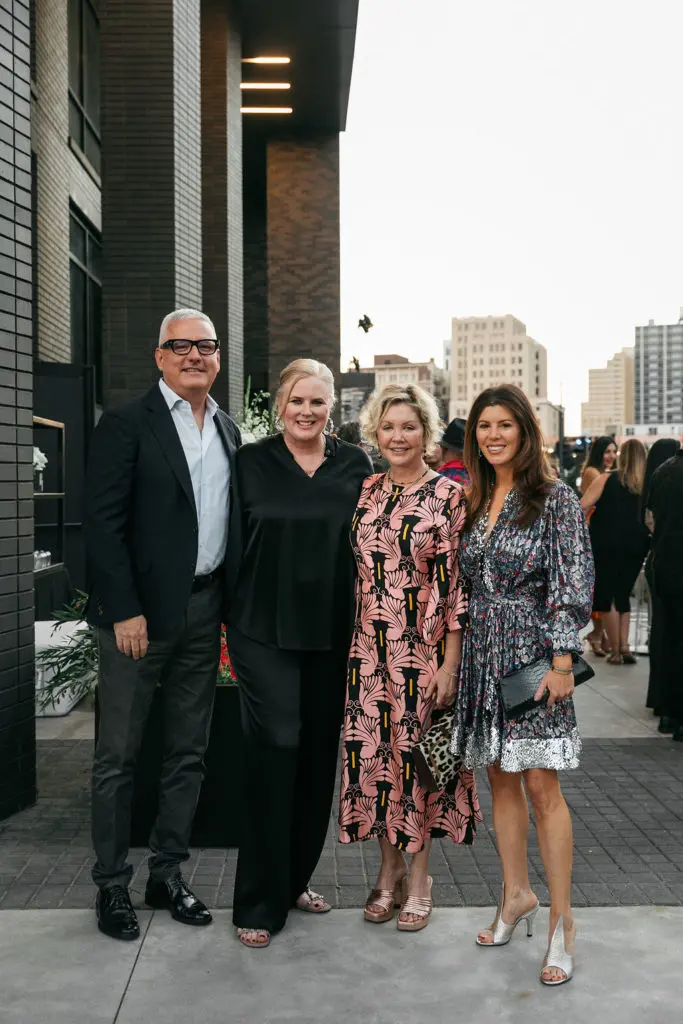 David & Suzanne Droese, Lyle Jackson, Brooke Hortenstine at the Dallas Contemporary Gala (Photo by Rebecca Patton)