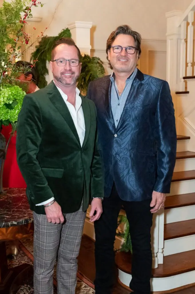 David LaDuke, Gary Hammett at Legacy Community Health's Holiday Schmooze. (Photo by Killy Chavez)