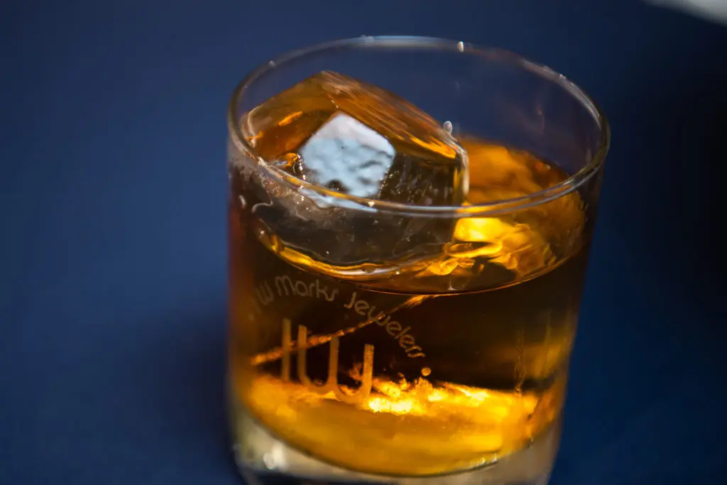 Diamond ice for drinks at the IW Marks Jewelers grand re-opening party.