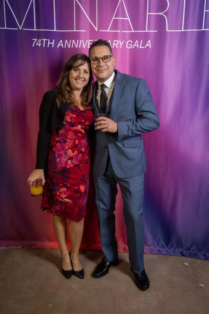 Dr. Lorena Saelices Gomez & Giovanni Valderas at the Art League Houston Luminaries Gala (Photo by Alex Barber and Laura Burlton) 