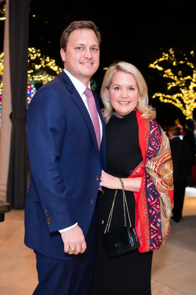 Eric & Margaret Doyle at the Santa's Elves Party, held at The Fertitta Family home in River Oaks,  benefitting MD Anderson Children's Cancer Hospital.