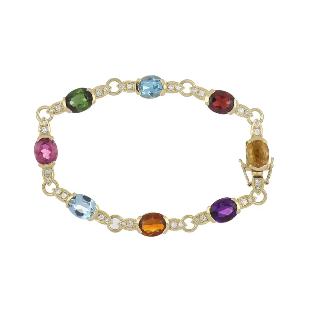 Tenenbaum Jewelers Estate H. Stern Multi Gemstone and Diamond Bracelet