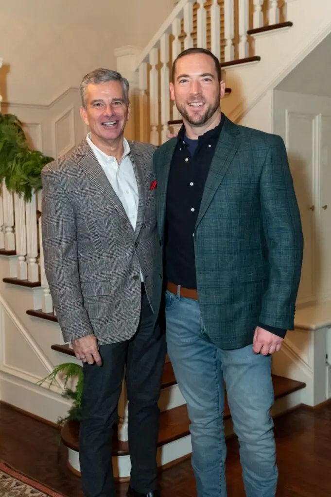 Gerard Pollard, Ed Finger at Legacy Community Health's Holiday Schmooze (Photo by Killy Chavez)