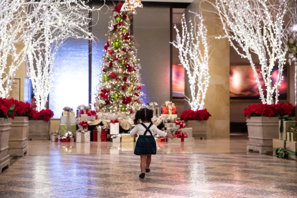 The sweet display at Hilton Americas' Land of Sweets is hand sculpted from over 2000 pounds of chocolate. (Courtesy Hilton Americas Houston)