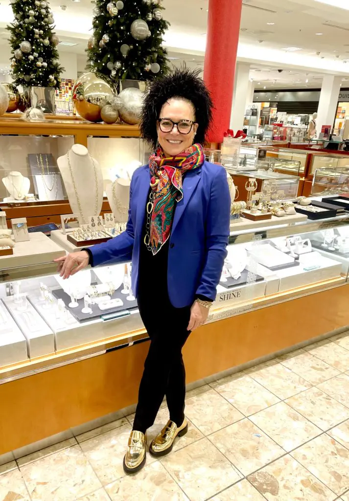 The designer, Ippolita Rostagno, took PaperCity on a tour of her collection at Neiman's NorthPark on Wednesday.