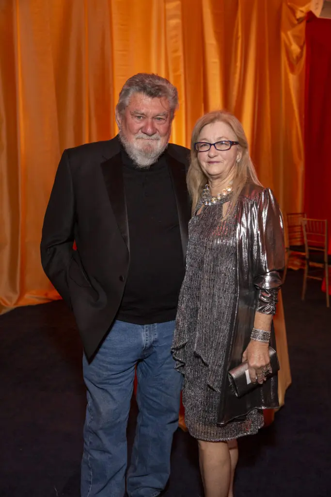James Surls & Charmaine Locke at The Menil Collection's 'Cirque Surréaliste' 35th anniversary gala (Photo by Jenny Antill)