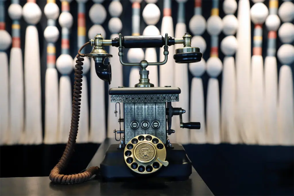 The Champagne Phone in the Kimpton Harper lobby allows guests to call in for any champagne emergency - brought to guests by Veuve Clicquot.