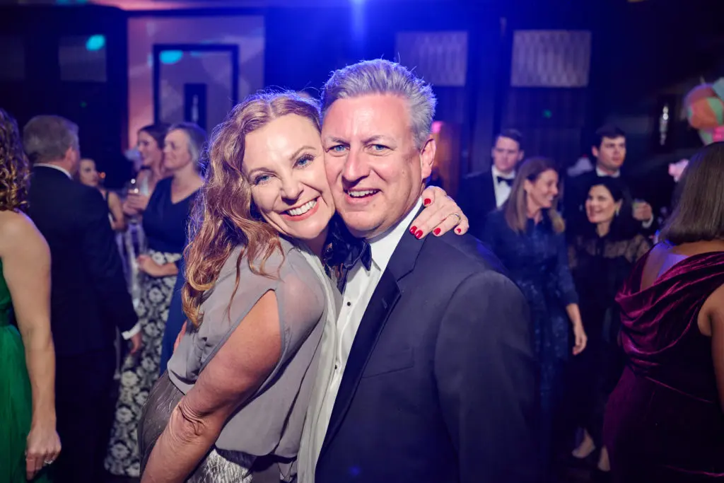 Kristine & Jeff Bird at the Spindletop Holiday Ball. (Photo by Fulton Davenport/PWL Studio)