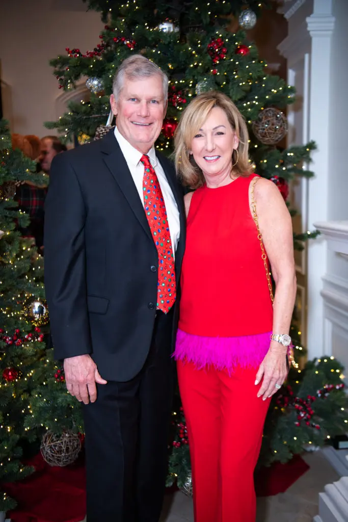 Lee & Shelley Boyer at the Santa's Elves Party, held at The Fertitta Family home in River Oaks,  benefitting MD Anderson Children's Cancer Hospital.