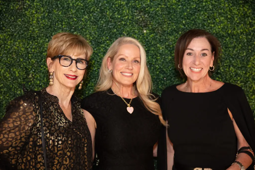 Linda Kuykendahl, Melissa Edwards, Amalia Stanton at the Elizabeth Anthony evening celebrating Jason Wu and benefiting the American Heart Association.