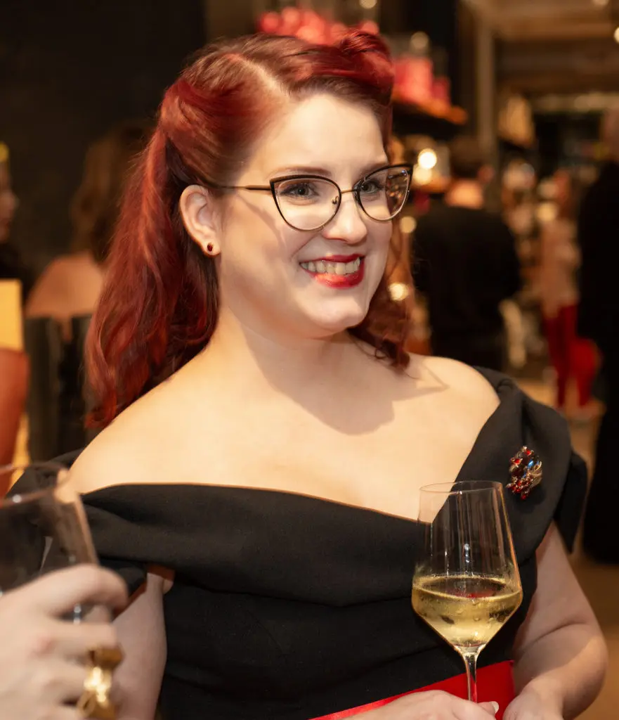 Champagne Lallier brand ambassador Madeleine Thompson (Photo by George Fiala)