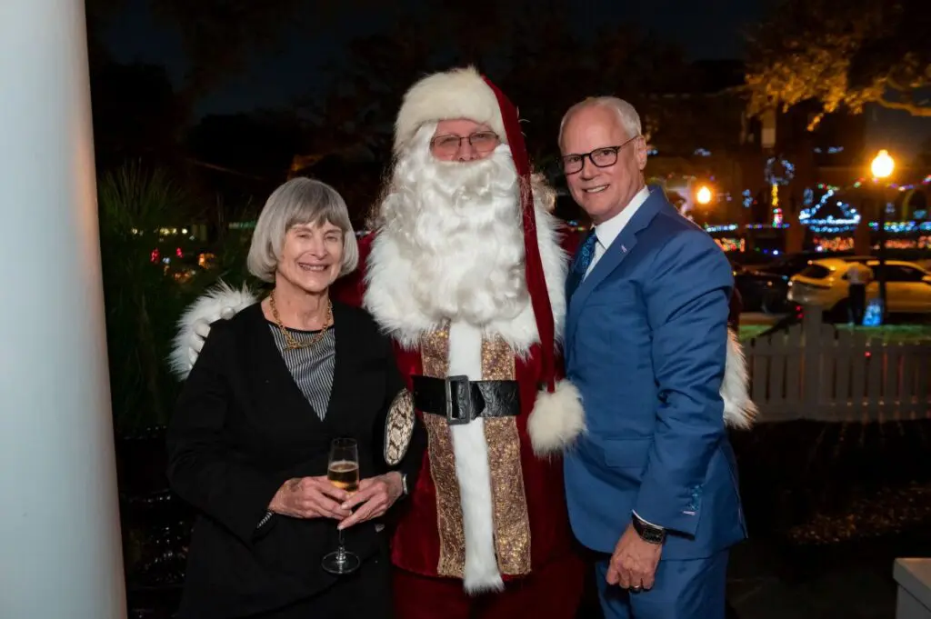 Nancy Allen, Tripp Carter at Legacy Community Health's Holiday Schmooze (Photo by Killy Chavez)