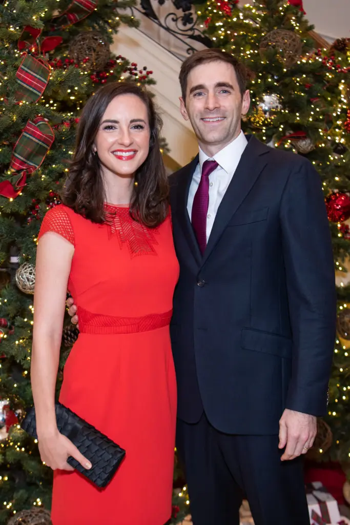 Meghan & Dr. David McCall at the Santa's Elves Party, held at The Fertitta Family home in River Oaks,  benefitting MD Anderson Children's Cancer Hospital.