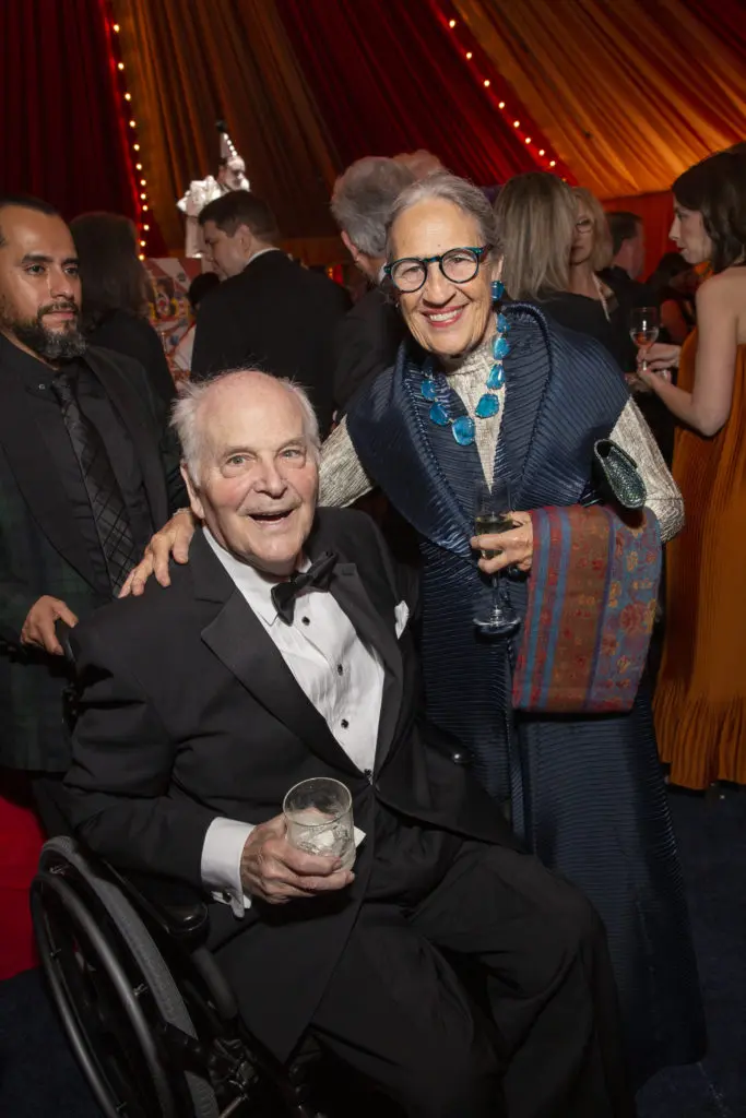 Mike Stude, Mariquita Masterson at The Menil Collection's 'Cirque Surréaliste' 35th anniversary gala (Photo by Jenny 
Antill)