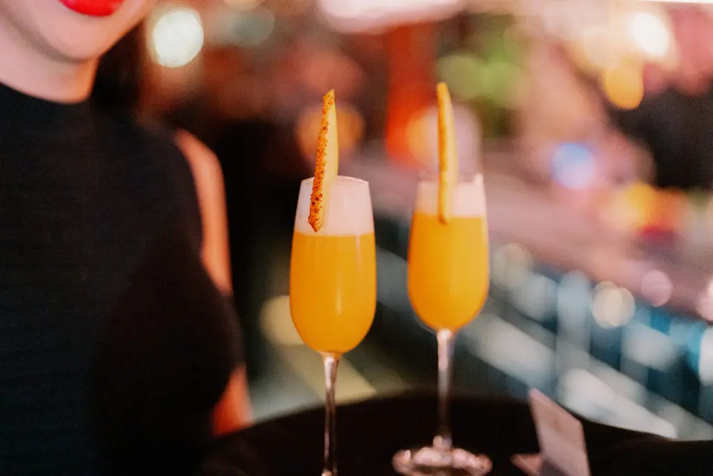 Nancy Almodovar's favorite cocktail — a mango/tequila concoction — served at Nan and Company Properties holiday party at MAD. (Photo by Jared Hernandez, Nan Studios)