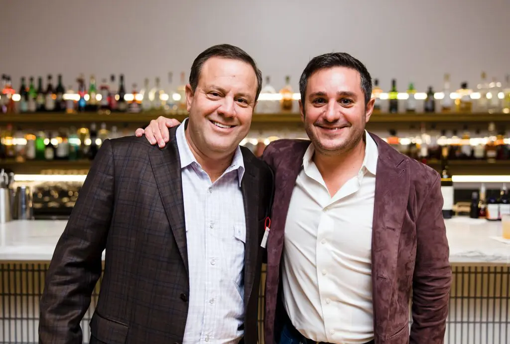 Levi Goode, Dr. John Cangelosi at the Texas Children's Hospital Ambassadors Holiday Party held at Navy Blue in Rice Village (Photo by Jenny Antill Photography) 