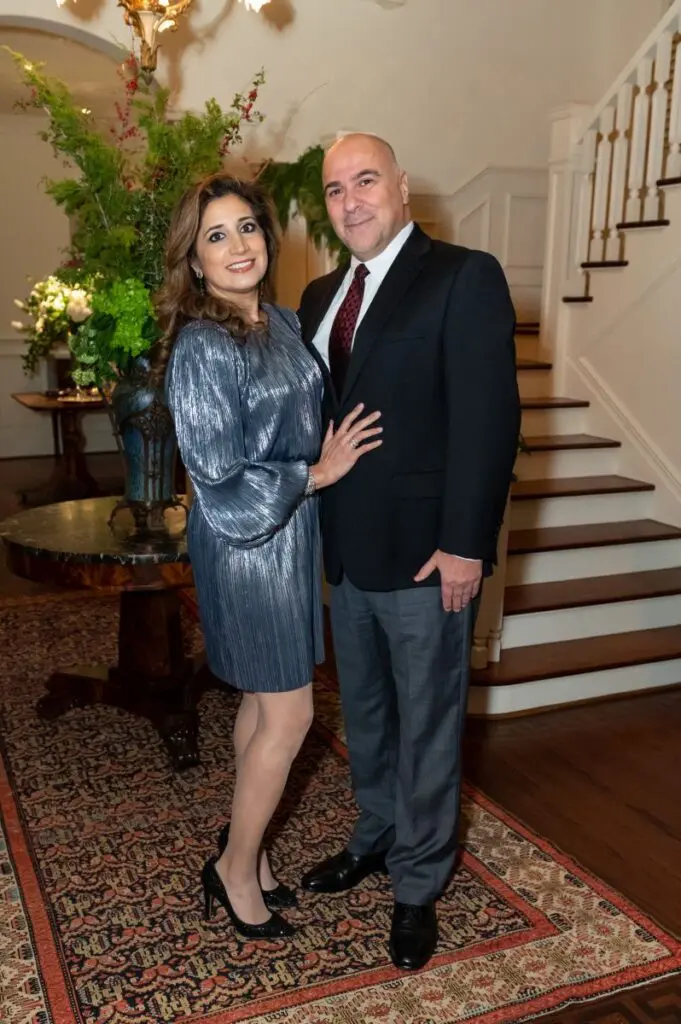 Serene Wafai & Hani Barazi at Legacy Community Health's Holiday Schmooze. (Photo by Killy Chavez)